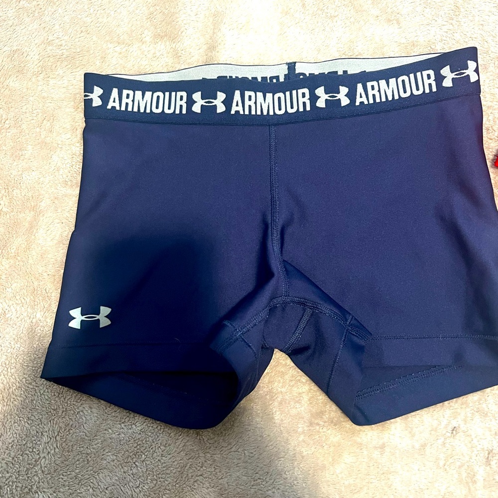 Dark blue under armor shorts